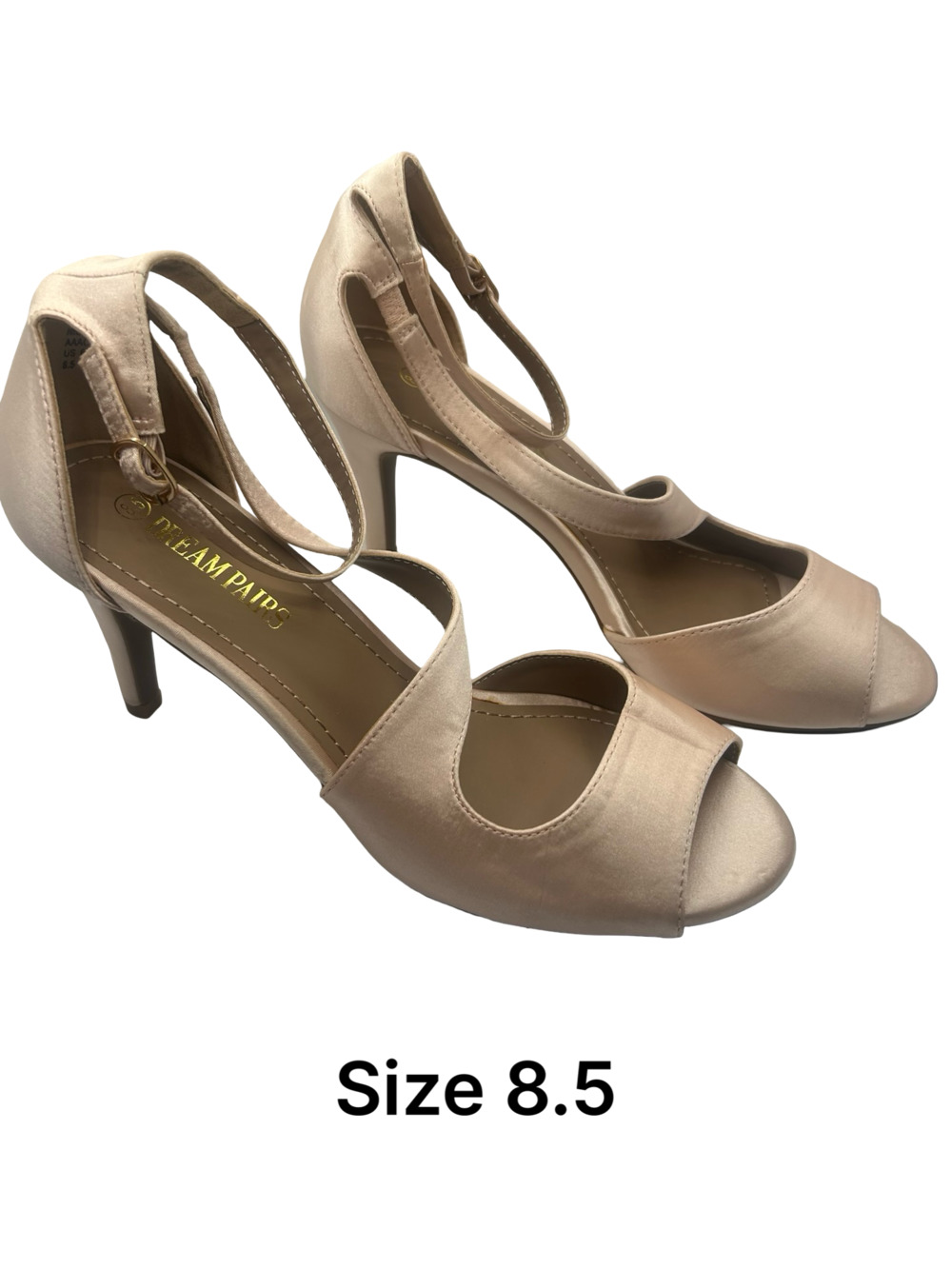 Dream Pairs Nile Women's Stiletto Open-Toe Ankle Strap Heels Size 8.5